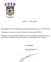 21/05/2020 au 24/05/2020 : Le COSR à Port des Barques 21/05/2020 au 24/05/2020 : Le COSR à Port des Barques